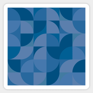 Modern Geometric (Blueberry) Sticker